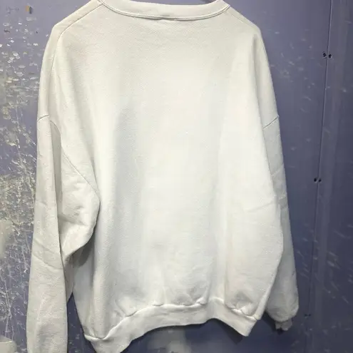 Vintage 1980’s Puffy Paint Ugly Christmas Sweater Sweatshirt 2X (flawed) White