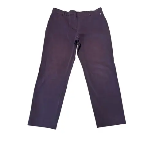 Max Mara Womens Sz 12 Cigarette Straight Leg Pants Purple Pockets Career #CD8-1