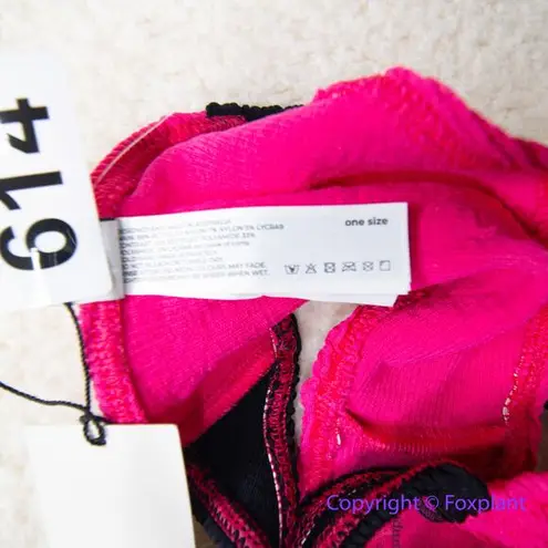 New! Bond Eye Free People bikini bottom pink black color block, one size Size M