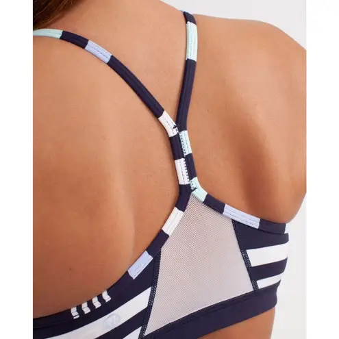 Lululemon  Flow Y Bra IV Discover Stripe White Deep Indigo Size 4