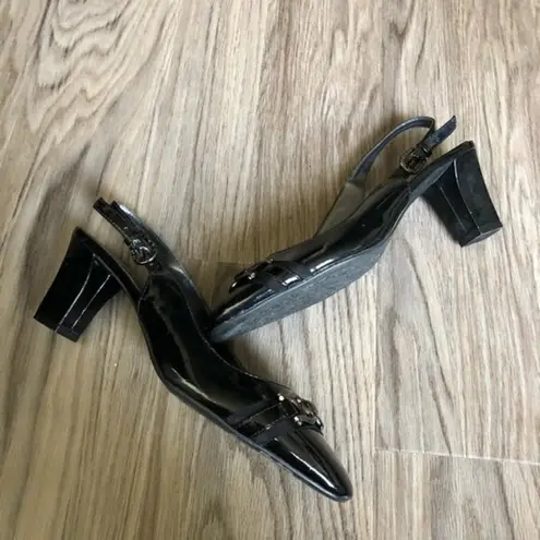 Etienne Aigner Jolene Leather Slingback Heel