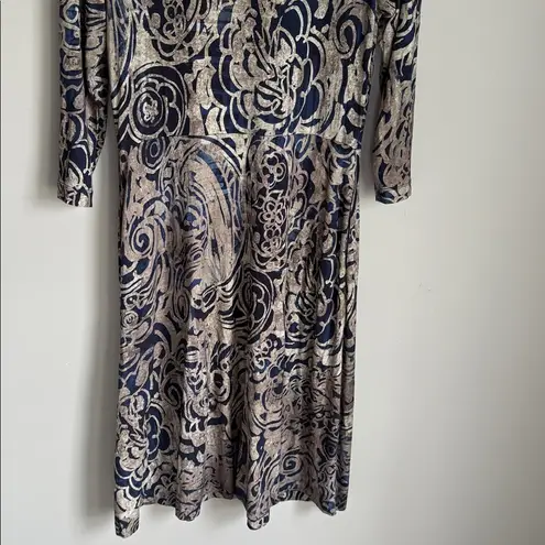 Peruvian Connection paisley printed Amelia Dress Medium