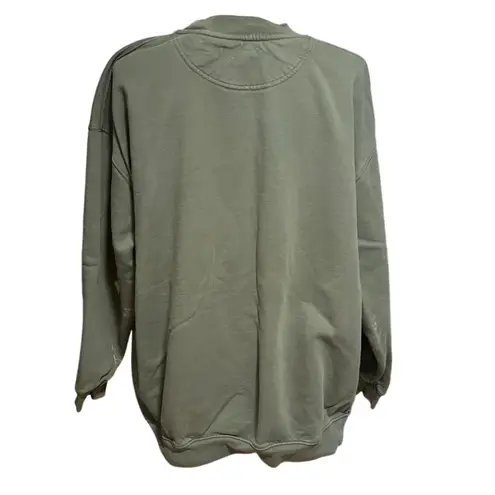 ANINE BING Size L Tyler Oversized Sweatshirt Crewneck Chenille Letters FLAWED