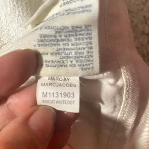 Marc by Marc Jacobs Marc by Marc Jacob Bright White Dot Lou Skinny Ankle Denim Jeans Women Sz 27