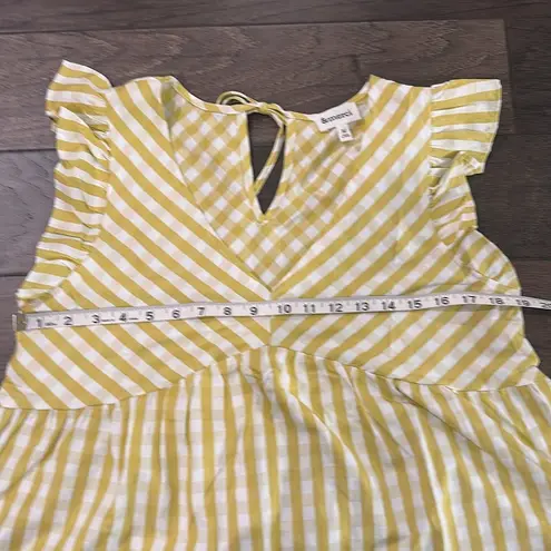 NWOT &Merci Flutter Sleeve V-Neck Top Sz M