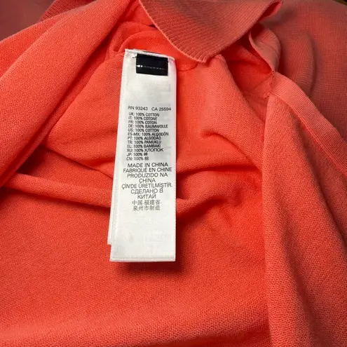 Diesel Coral Pink Knit Sweater Top Cutout Shoulder Detail Long Sleeve Large