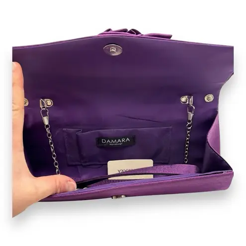 Damara Elegant Classic Solid Satin Pleated Satin Flap Clutch Evening Bag Handbag