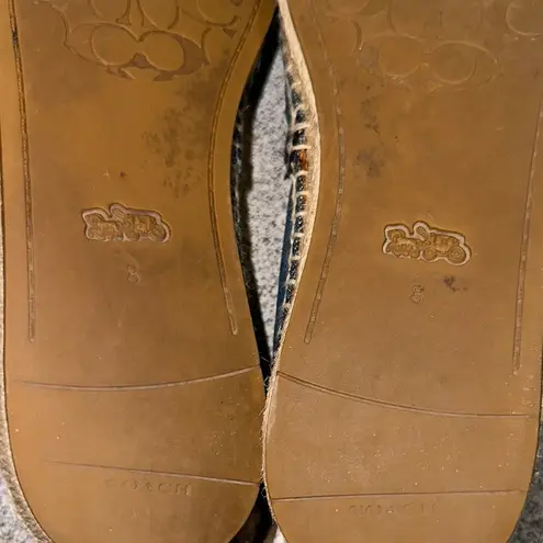 Coach Blue Loafers Slip-On Suede