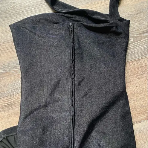 Atria Black Sparkling Cutout Gown XS