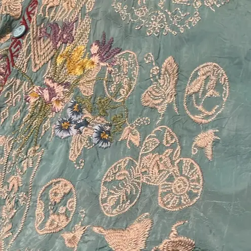 Johnny Was heavily embroidered “Albee” blouse NWT