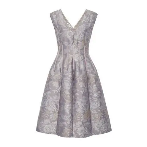 Oscar de la Renta RUNWAY. $2990 FLORAL DAMASK JACQUARD Size: L | US 10