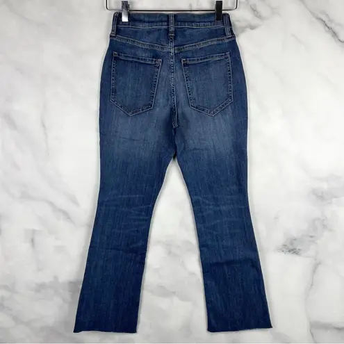 Banana Republic NWT  High Waisted Crop Cutoff Bootcut Jeans Stretch Denim Blue 24