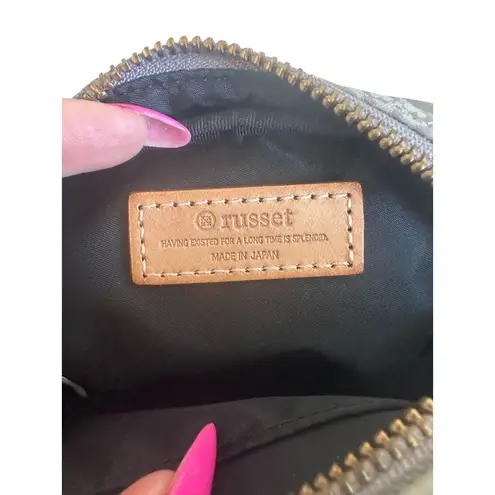 RUSSET Womens Gray Pouch Zip Up Coin Purse