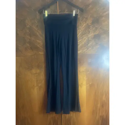 INDIGO LUNA Agni Flare Yoga Pant SUSTAINABLE BRAND Foldover Waist Black Size XL