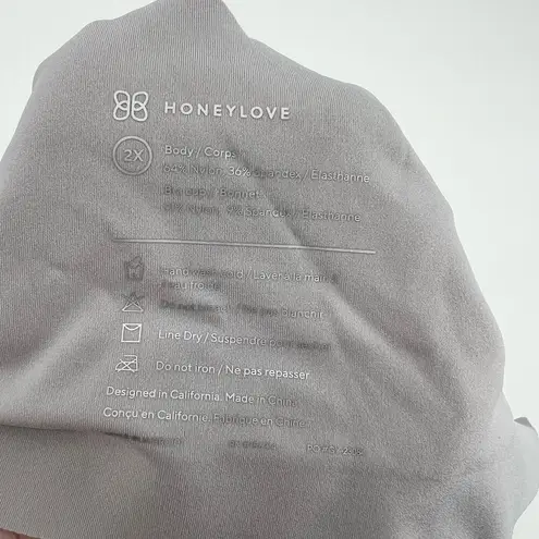 Honeylove SoftForm Bra back smoothing invisible seams moon dust / gray size 2X