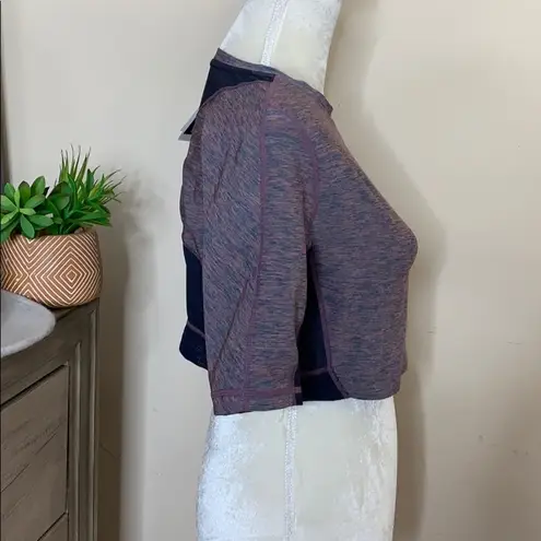 Adidas nwt // space dye athletic mesh back crop top