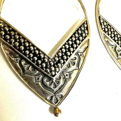 Silpada Siplada Sterling silver etched earrings