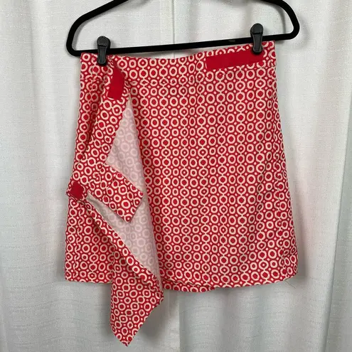 Ripskirt Hawaii Red&White Circle Print Mini Skirt Sz.S Red