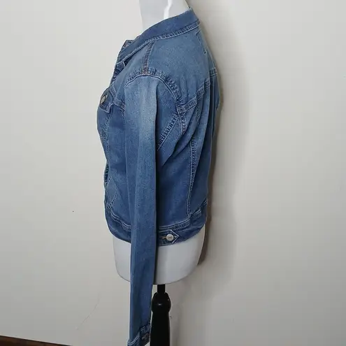 Wax Jean s premium denim crop Jean jacket size large