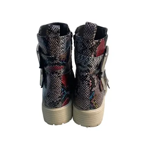 True Craft  Mila Women’s Boots Multicolored Buckle‎ Bling Size 8.5M