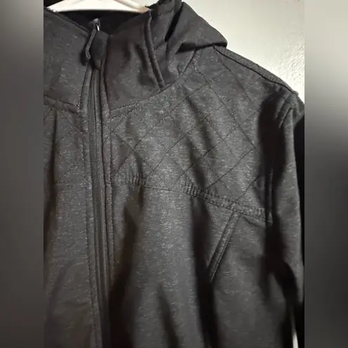 Free Country Hooded Black water resistant fur like lining Jacket Size large