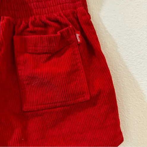 Hammies Corduroy High Waist Shorts Red Women’s Size 26 Surf Skate Style