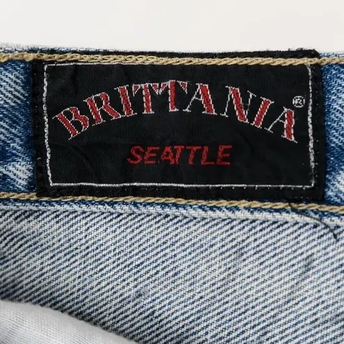 Brittania Vintage 90s High Waisted Denim Shorts