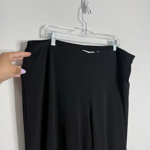 Sag Harbor Woman Stretch Pull On Black Pants Lined Size 1X