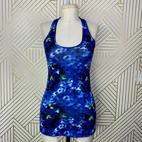 Lululemon Cool Racerback Windy Blooms Print Blue Size 4