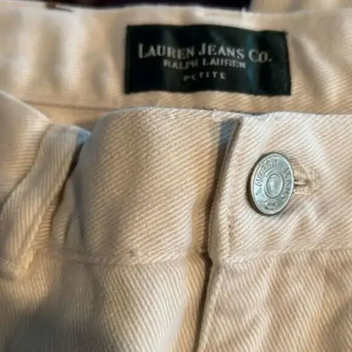 Lauren Jeans Company Ivory 8 Petite Classic Pants‎ 90’s Size 8P