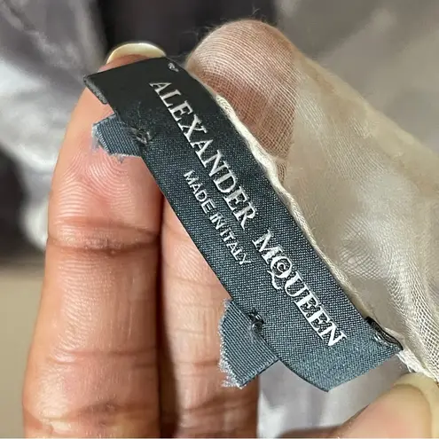 Alexander McQueen | Silk Skull Print Large Square Sheer Scarf