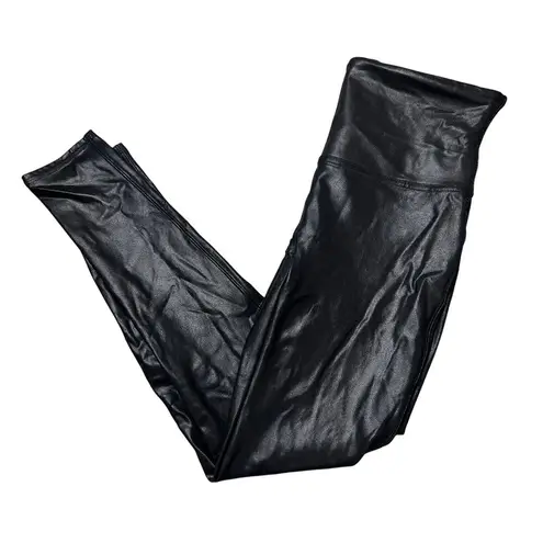 Spanx  Black Shiny Shapewear Leggings