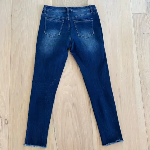 Seven7 Skinny Fit Distressed Denim Jeans Medium Wash Size 7