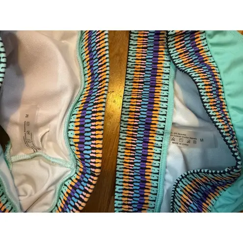 Women’s Medium Turquoise Green Purple One Shoulder 2