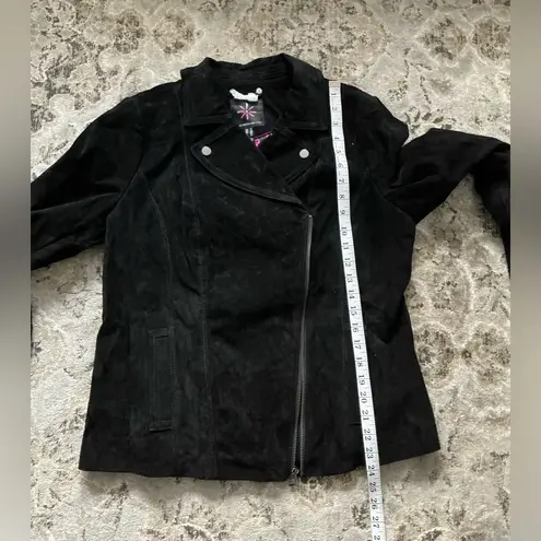 Isaac Mizrahi Stylish women’s suede leather jacket🌷NEW🌷