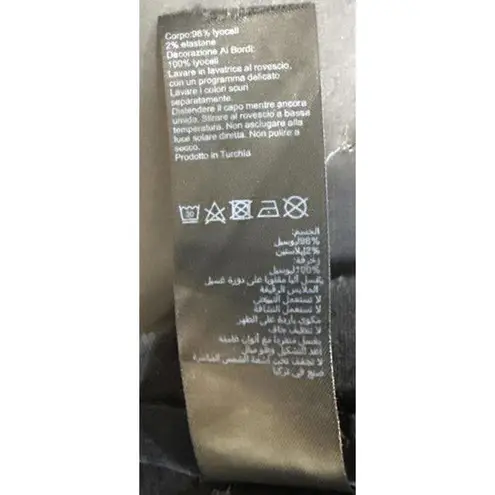 All Saints Minimalist Classic Designer Chic City Black Midi Maxi Skirt USA Small