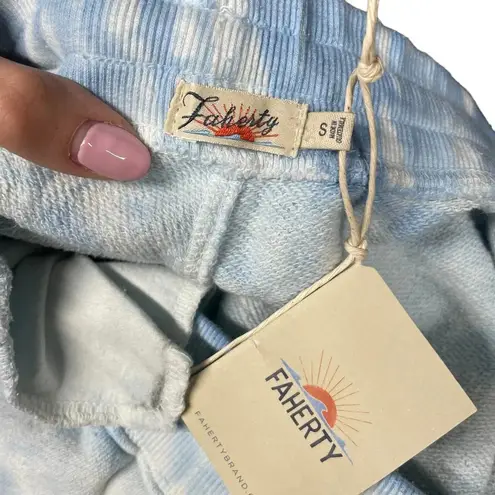 Faherty Bells Tie Dye Jogger Sweatpants Blue Size Small