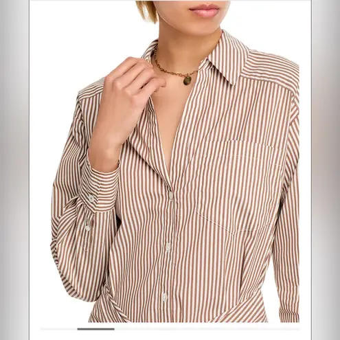 Veronica Beard NWT Roanoke Striped Shirtdress Sz 8