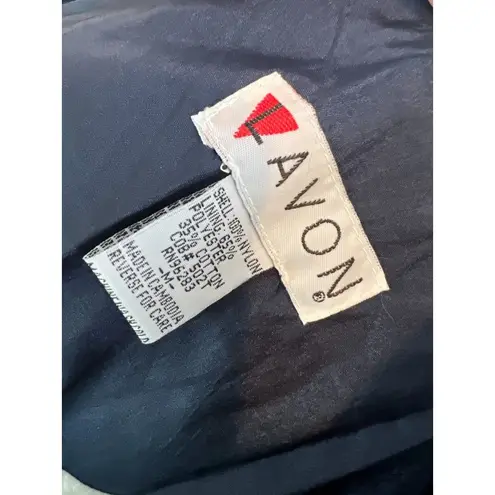 Lavon Y2K Full Zip Jacket Nylon Medium Vintage 90s Geometric Blue Windbreaker