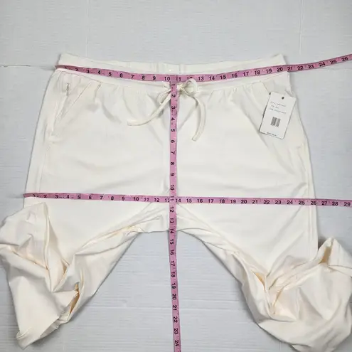 Zac and Rachel Tie Waist Crop Pants in Cream Color Size XXL NWT