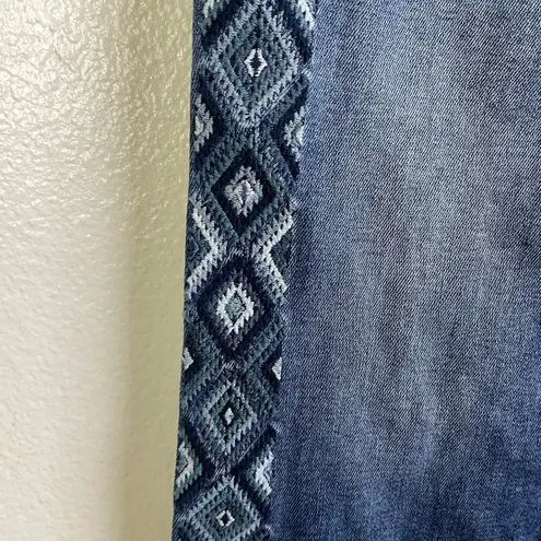 Driftwood Embroidered Jackie High Rise Jeans 28 Blue Diamond Boho Southwest