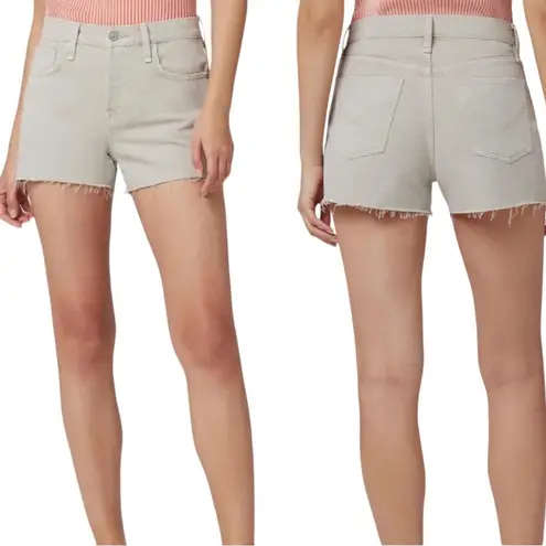 Hudson Jeans HUDSON Jean Shorts Lori High Rise Short In Distressed Peyote Beige Size 32 NWT