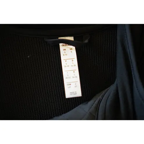 Adidas  Climawarm Quilted Half Zip Long Sleeve Athletic Top Hoodie Sweater Black