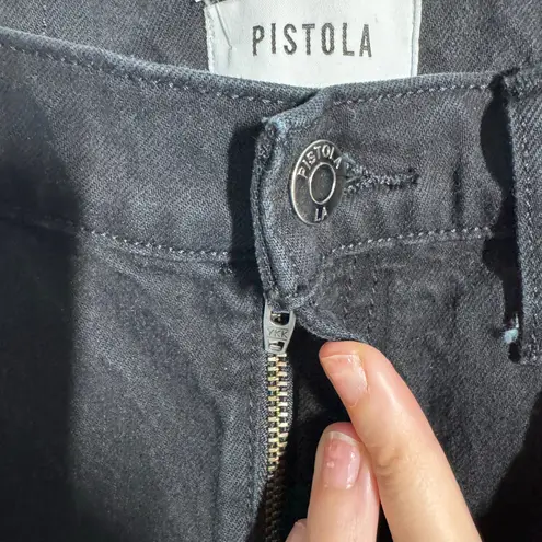 Pistola Jeans Women 27 Black Straight Leg Organic Cotton Minimal Modest Capsule