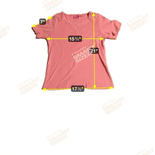 Cappagallo Pink Floral Shirt, Women's Small Tee, Pink Flower T