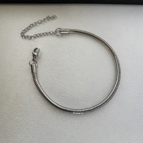 Adjustable Snake Bone Chain Bracelet for Men Women Silver