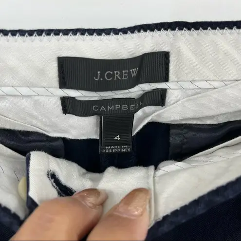 J.Crew  Navy Campbell Ankle Pants Size 4