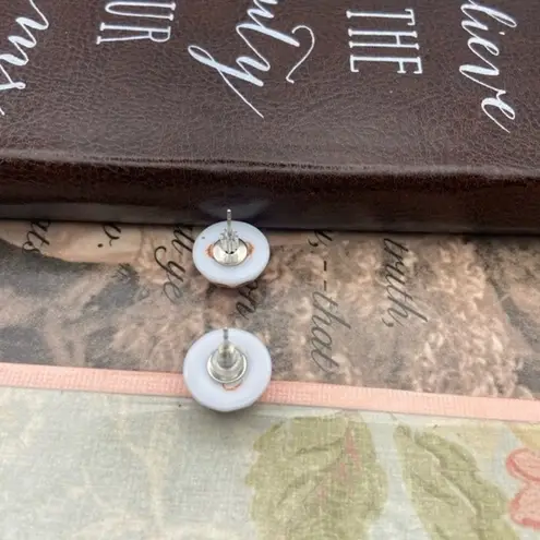 Rare Vintage Red White Polka Dot Earrings