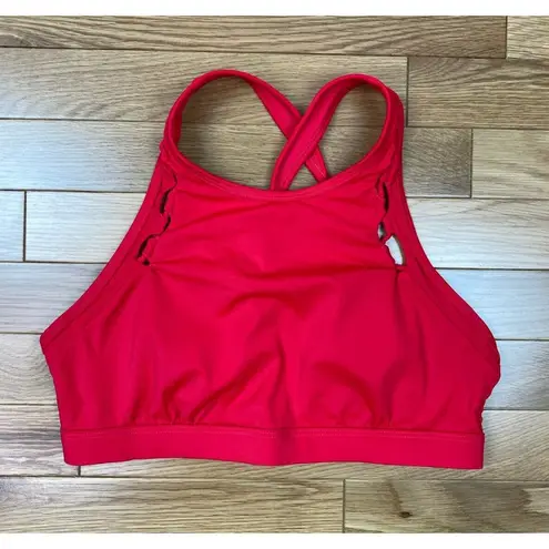 Athleta  Red Underwire Sports Bra 34 B/C