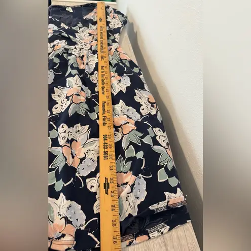 Pact Fit And Flare Crossover Floral Print Dress Blue V
Neck Organic Cotton Small